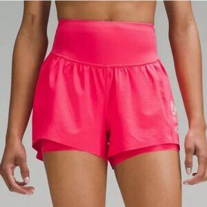 NWOT Lululemon Nulux Road to Trail High Rise Short 4” Inseam In Lip Gloss Pink